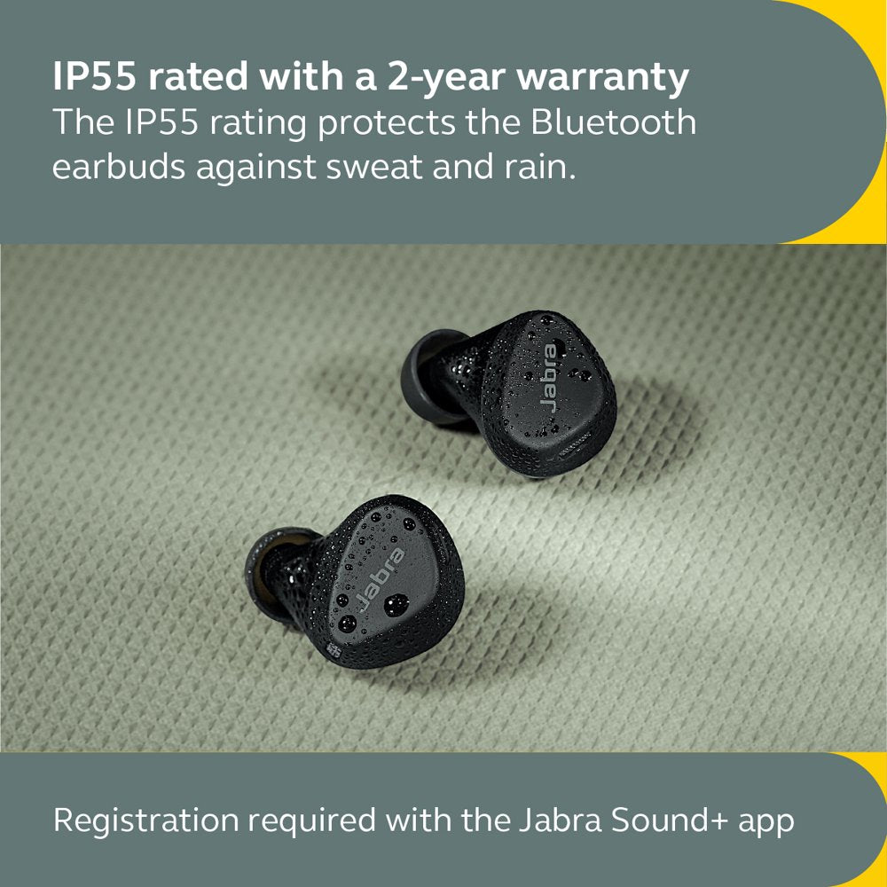 Jabra Elite 3 Active True Wireless Sports Earbuds, Noise Cancelling, Black