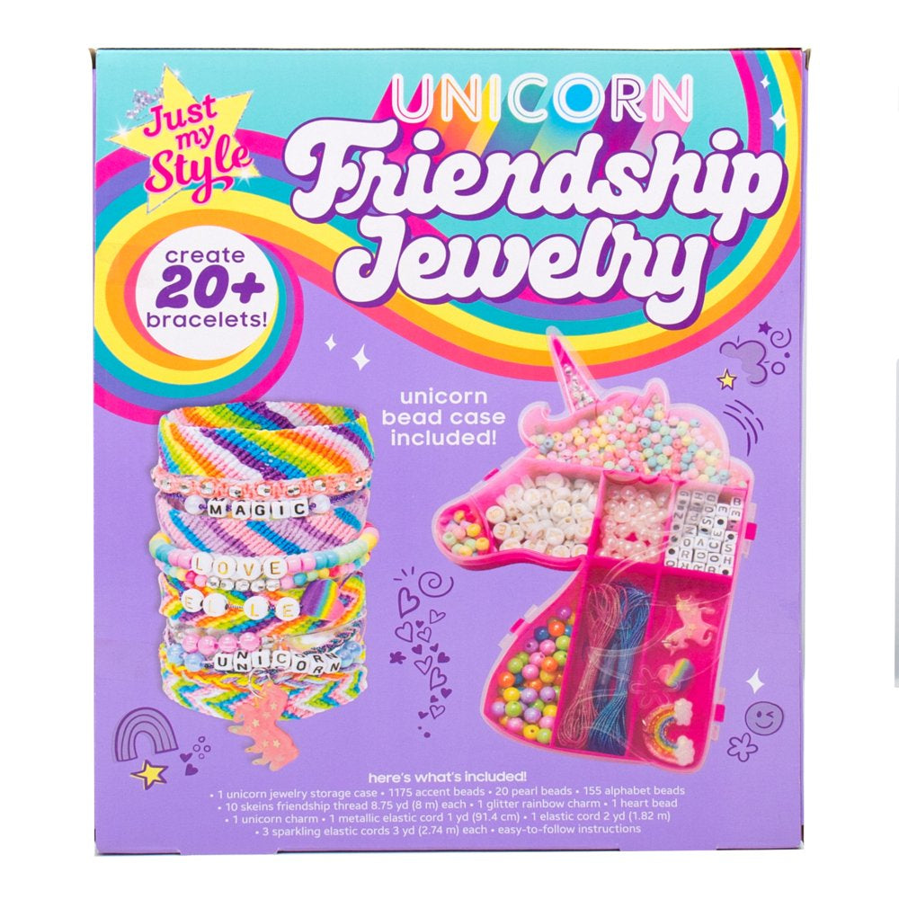  Unicorn Friendship Bracelet Making Kit, Child, Ages 6+