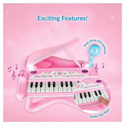 ToyVelt Toy Piano for Toddler Girls – Cute Piano for Kids with Built-in Microphone & Music Modes - Best Birthday Gifts for 3 4 5 Year Old Girls – Educational Keyboard Musical Instrument Toys