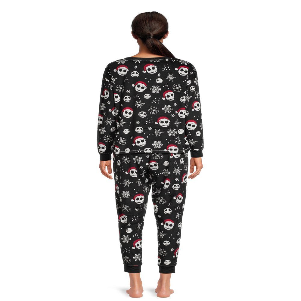 Nightmare Before Christmas Women's Christmas Top and Pants Pajama Set, 2-Piece, Sizes S-3X