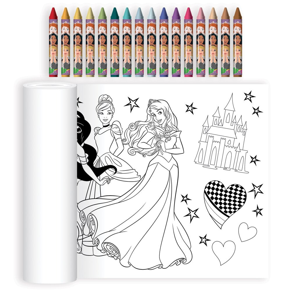 Disney Princess Coloring Set, 17 Pieces, Beginner, Children Ages 3 Years and up