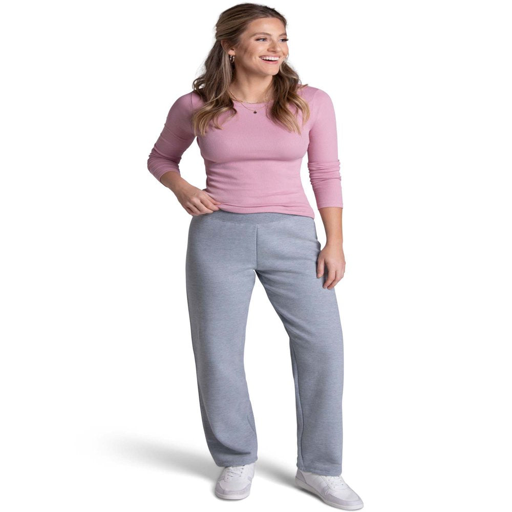 Fruit of the Loom Women's Eversoft Fleece Open Bottom Pant