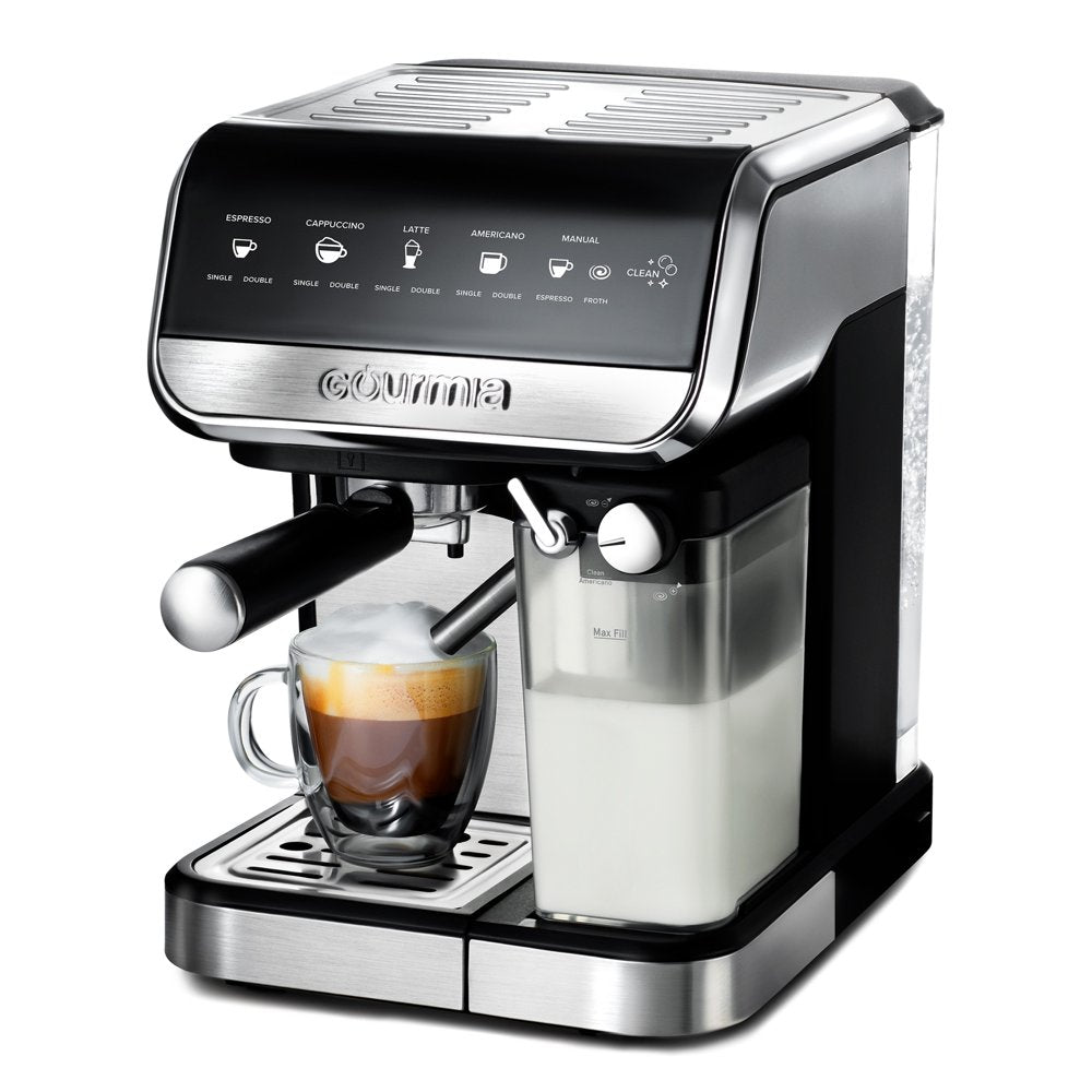 Gourmia Espresso, Cappuccino, Latte & Americano Maker with Automatic Frothing