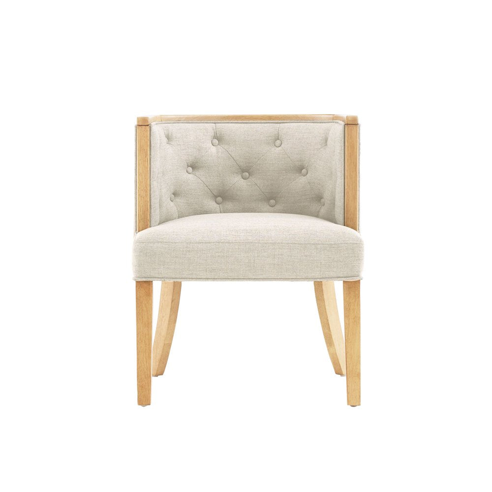 My Texas House Raveena Upholstered Accent Chair, Oat