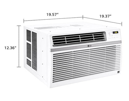 LG 8,000 BTU 115V Window-Mounted Air Conditioner with Remote Control