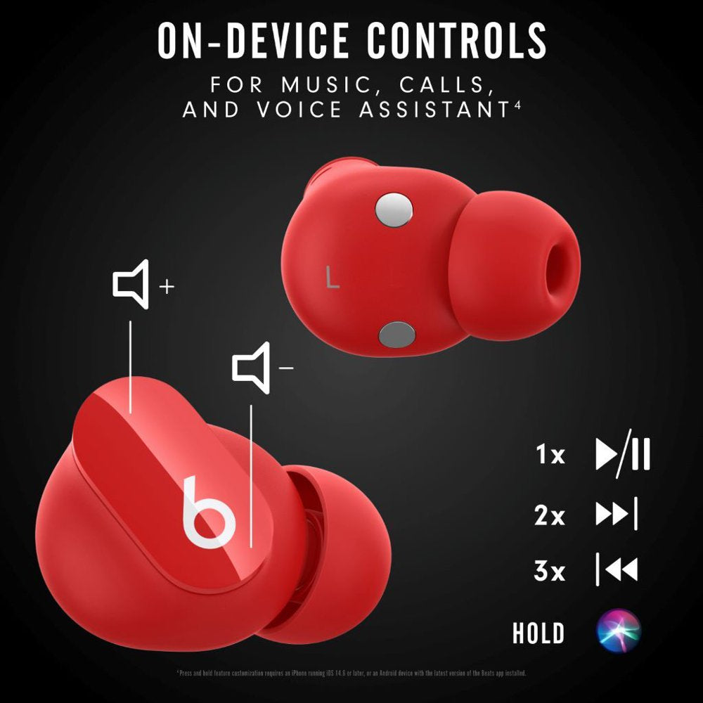 Beats Studio Buds – True Wireless Noise Cancelling Bluetooth Earbuds - Beats Red