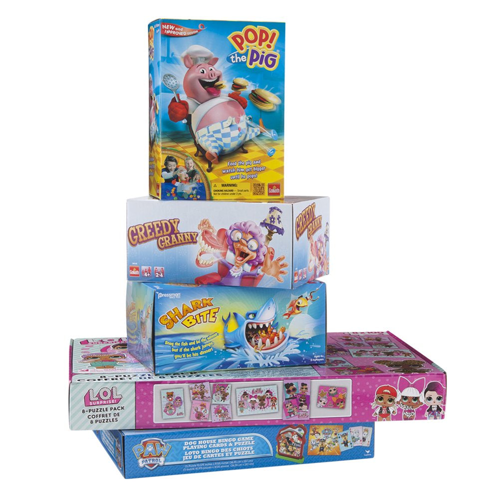 Goliath Pop The Pig Children's Game - Belly-Busting Fun, Feed Him Burgers, His Belly Grows