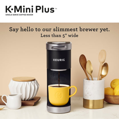 Keurig K-Mini plus Single Serve K-Cup Pod Coffee Maker, Black