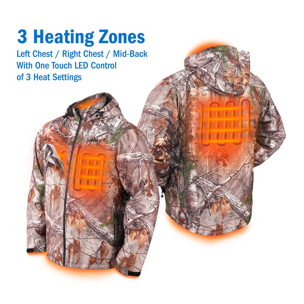 HART 20-Volt Heated Jacket Kit, Realtree Xtra Camouflage, Male Medium, (1) 1.5Ah Lithium-Ion Battery