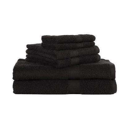  Solid 6-Piece Bath Towel Set, School Grey