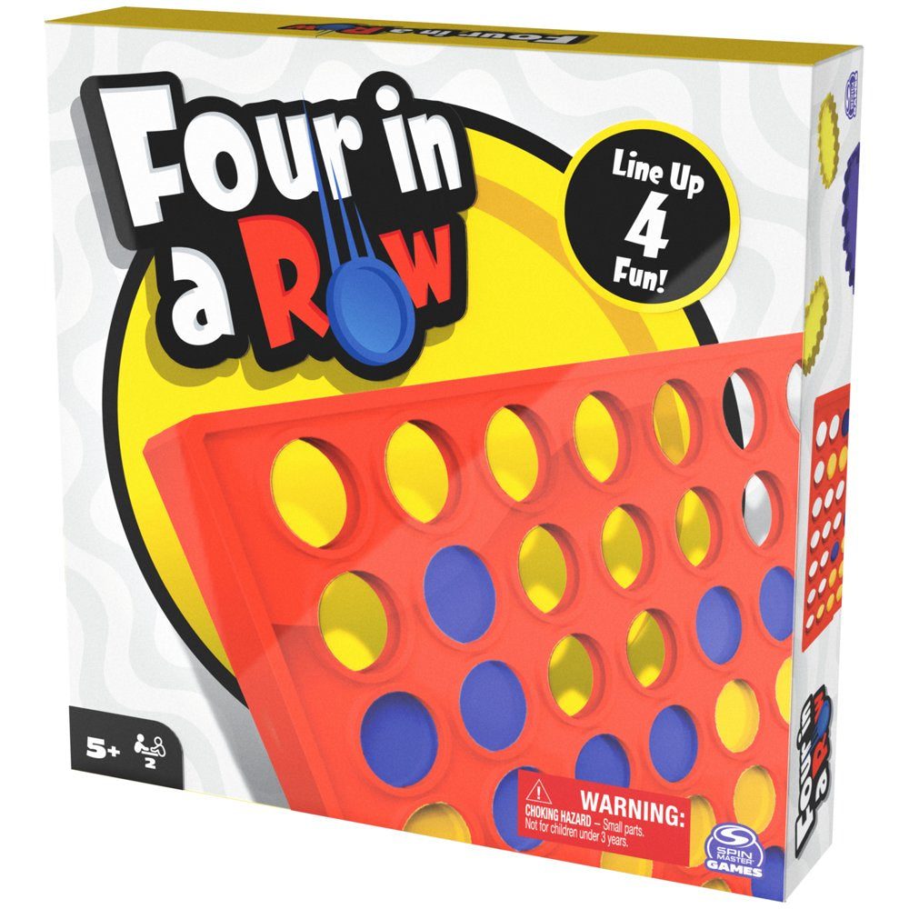 Four in Row Board Game for Family Game Night, for Kids Ages 5 and up