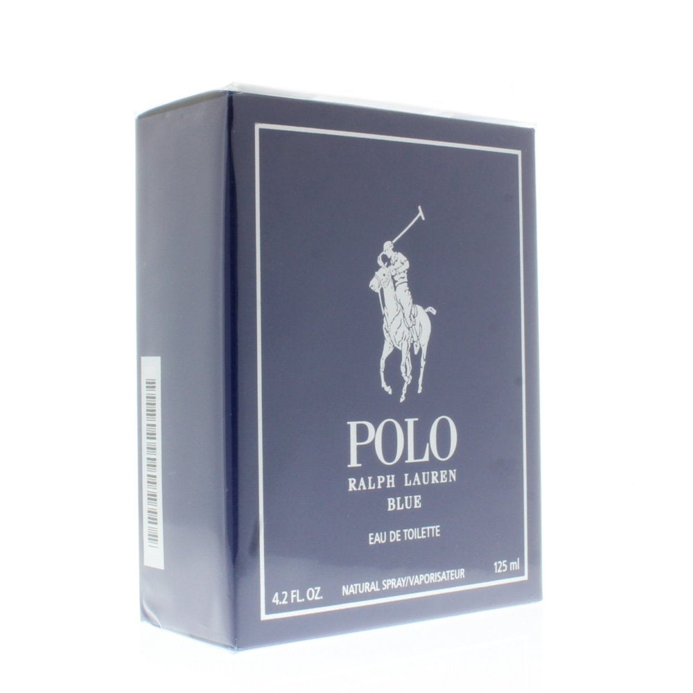 Ralph Lauren Polo Blue Eau De Toilette, Cologne for Men, 4.2 oz