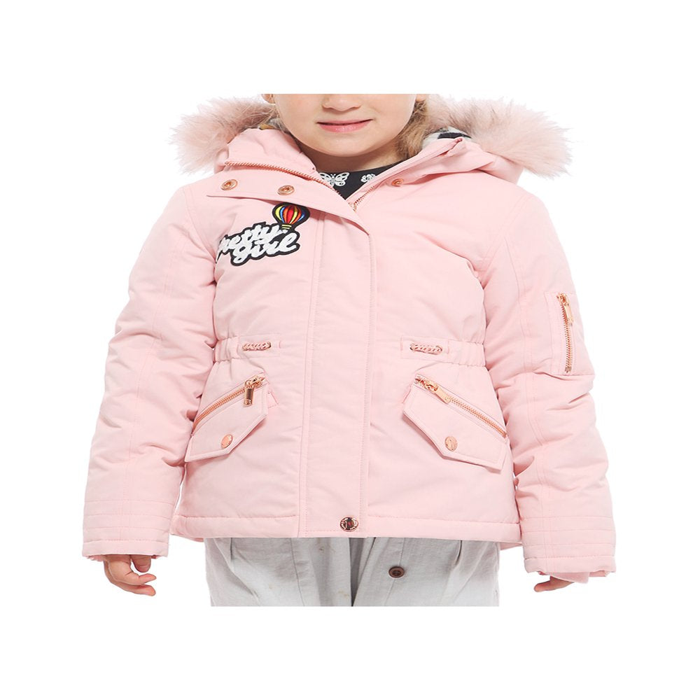 Rokka&Rolla Big Girls Winter Jacket with Faux Fur Hood Parka Coat, Sizes 4-16, Female