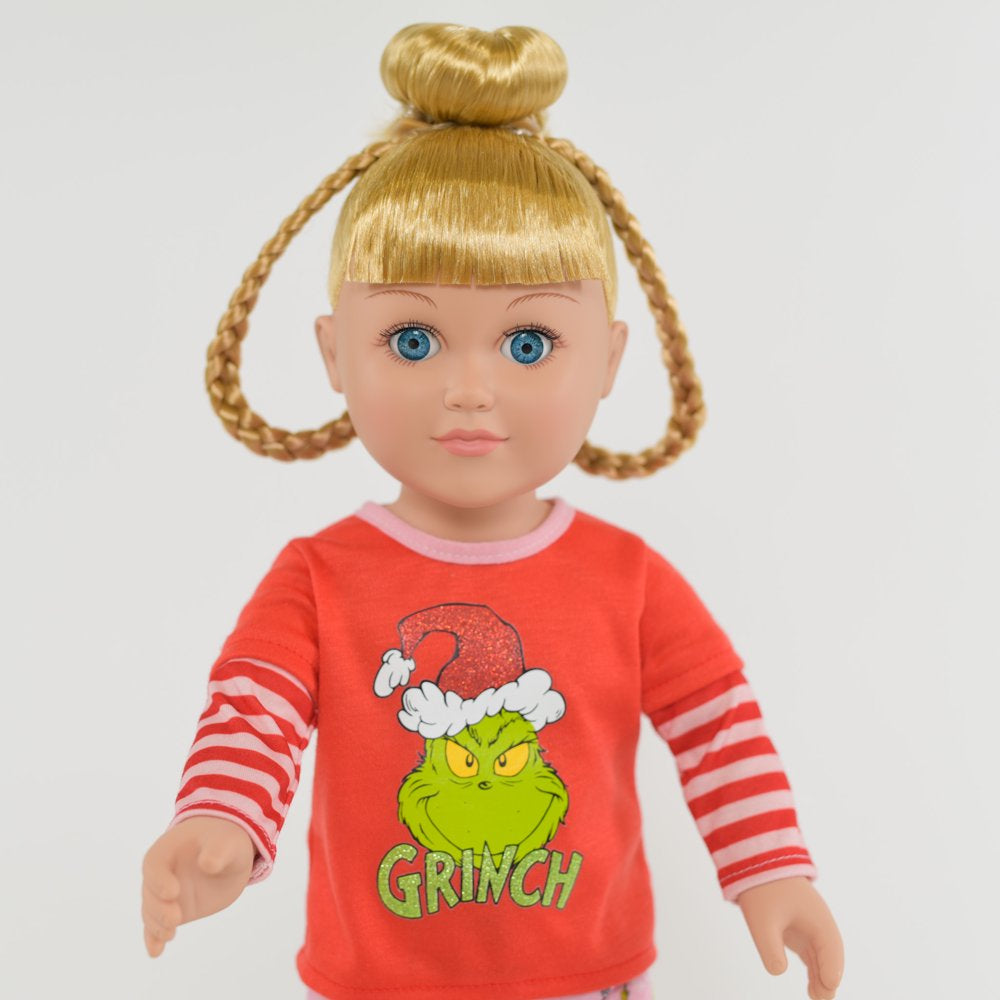 My Life As Poseable Grinch Sleepover 18 inch Doll, Blonde Hair, Blue Eyes