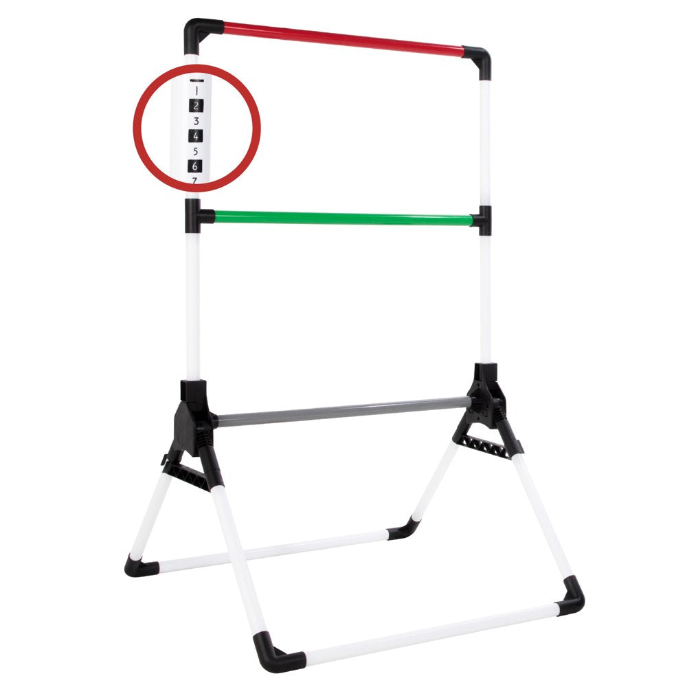  Foldable Ladder Toss Game, Red, Green and Black