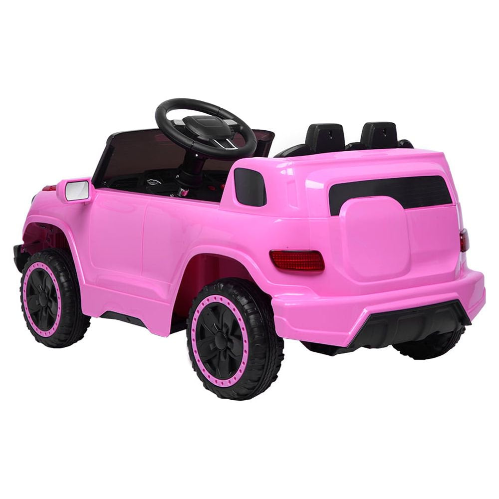 Zimtown Electric Car with 35W*1 6V7AH*1 Battery Children Car Pre-Programmed Music and Ride on Car Remote control Pink