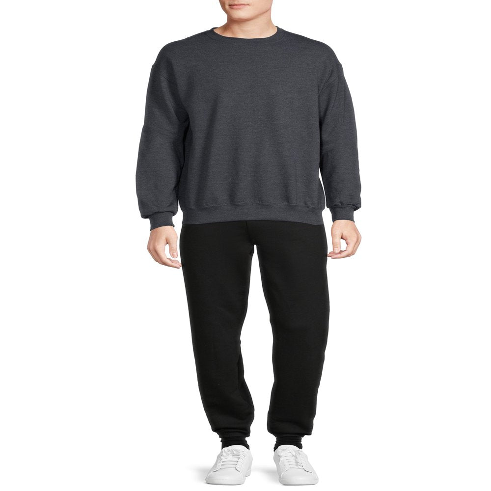 Athletic Works Men's Fleece Crewneck Sweatshirt, Sizes S-4XL