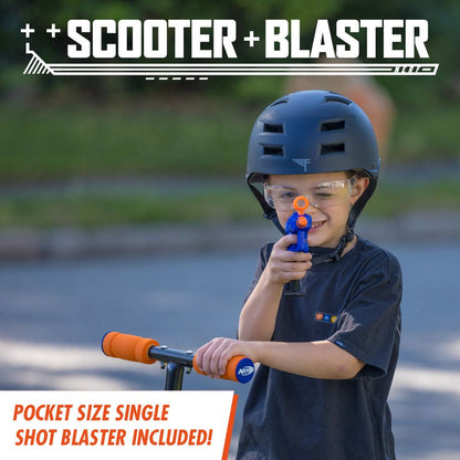 Nerf Scooter with Detachable Blaster for Any Child 8 and Up 185lb Weight Limit, 9lb Assembled Weight