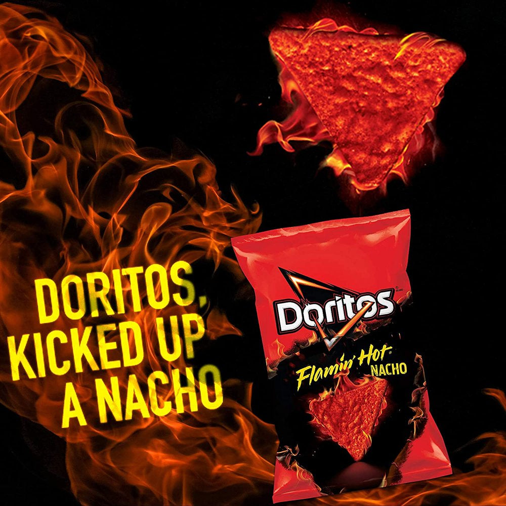 Doritos Flamin' Hot Nacho and Cool Ranch Tortilla Chips Snacks Variety Pack, 1 oz Bags, 40 Count