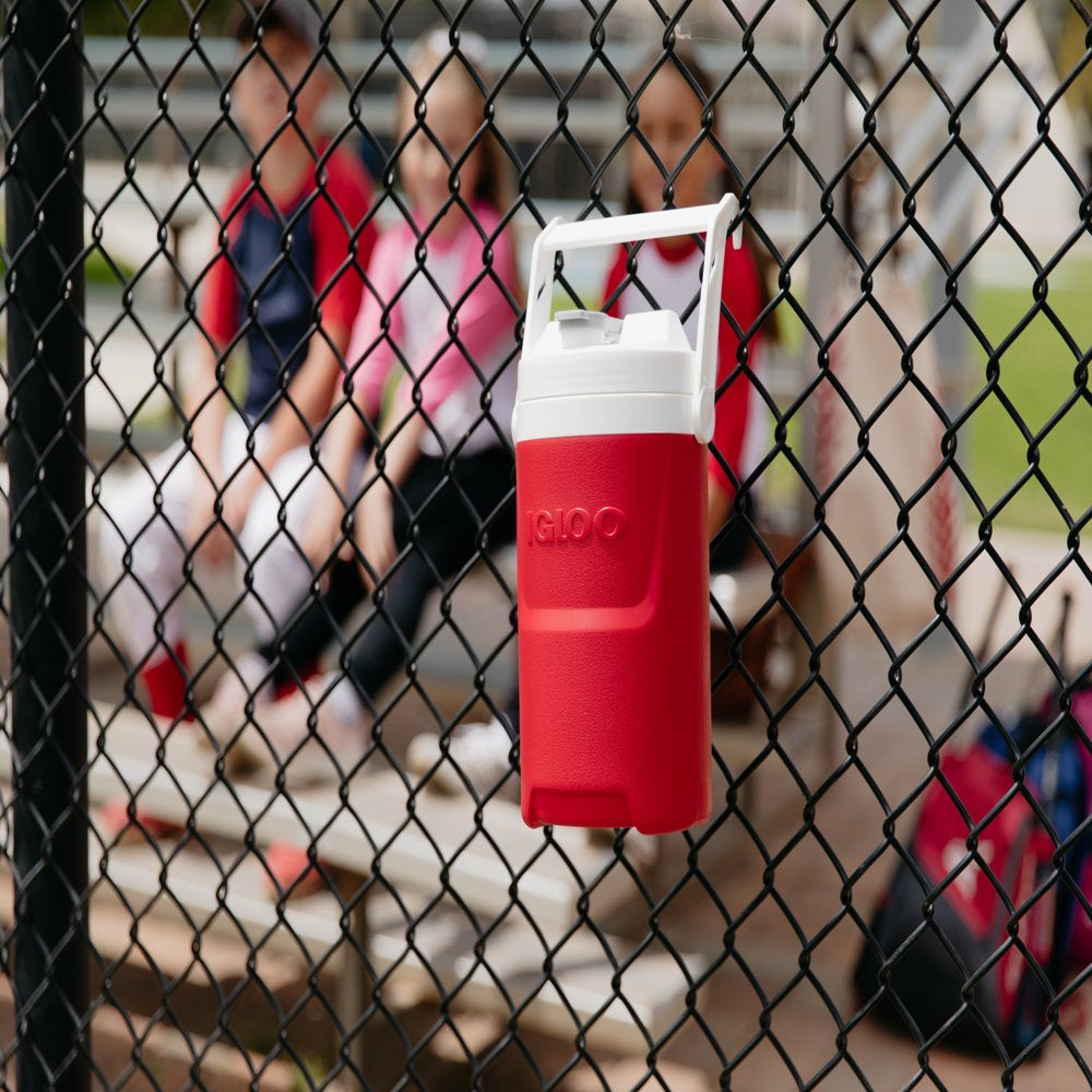 Igloo 1/2- Gallon Sport Beverage Jug with Hooks - Red