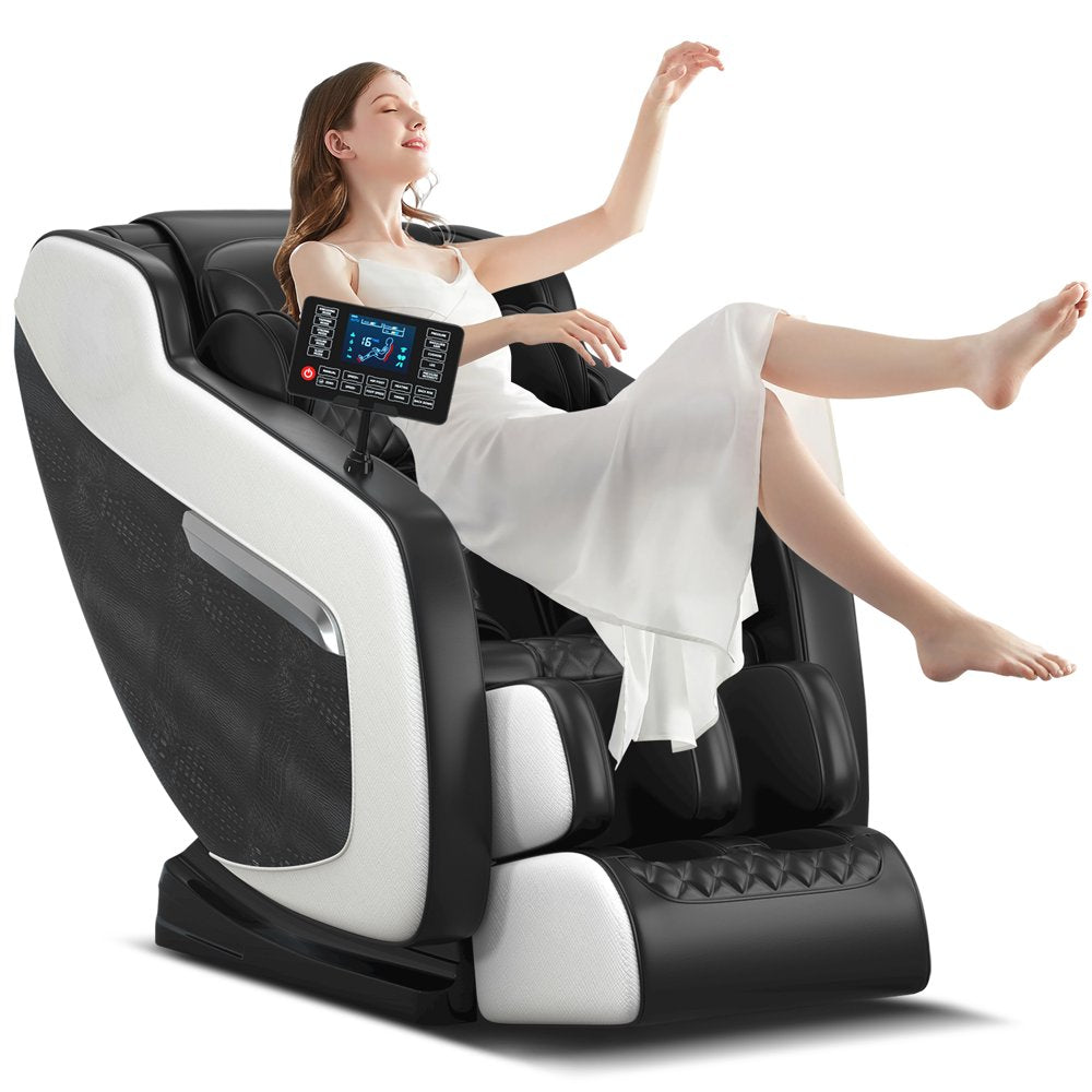 Relax Rejuvenate Zero Gravity Massage Chair Full Body Recliner Air Pressure, Bluetooth, Heat, and Foot massage Black