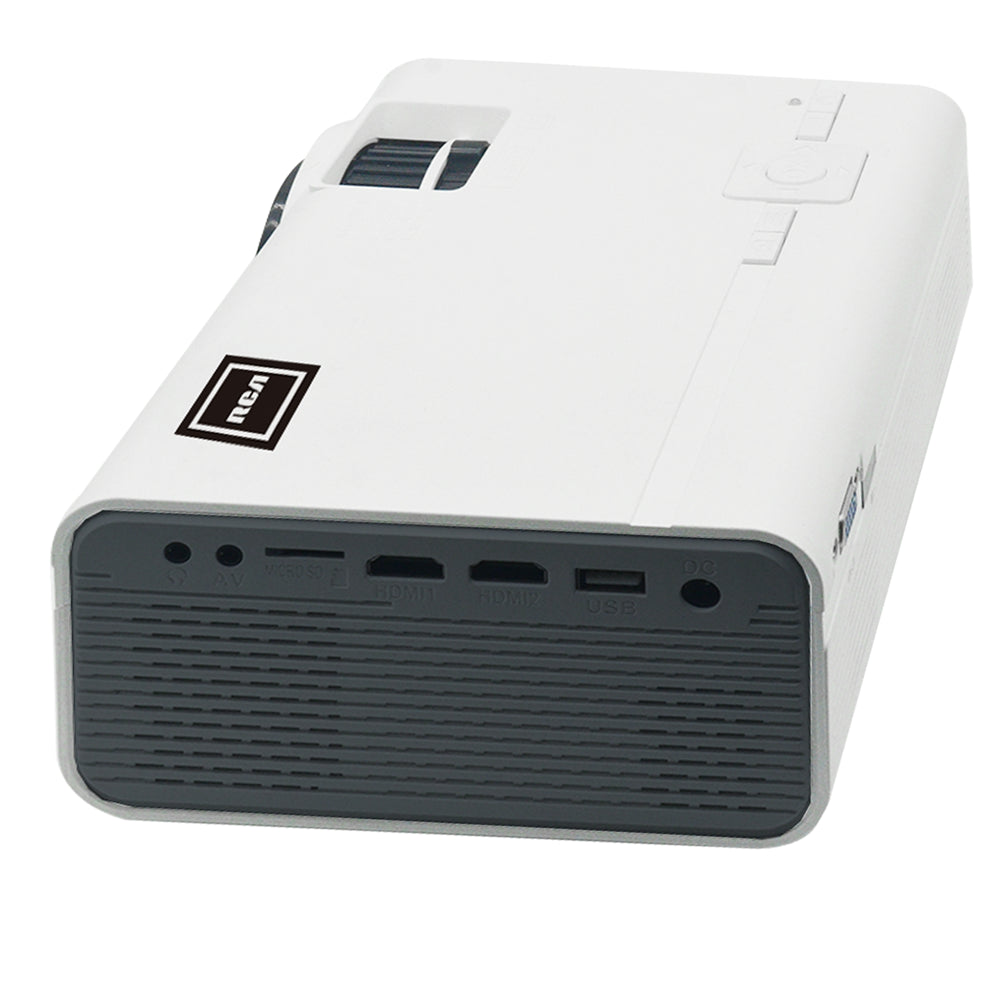 RCA 480P LCD Home Theater Projector - Up to 130" RPJ136, 1.5 LB, White