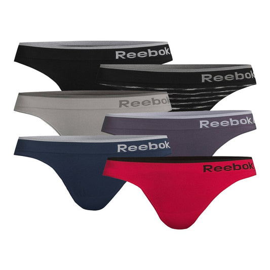 Reebok Women's Seamless Thong, 6-Pack