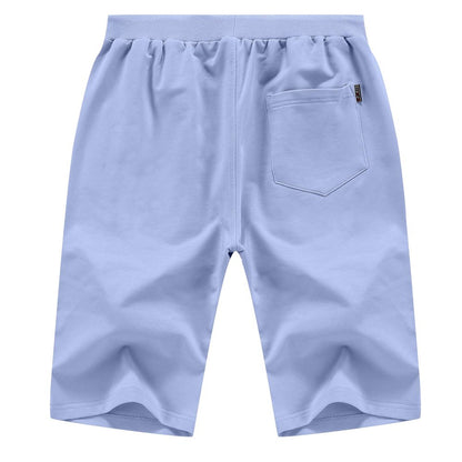  Mens Shorts Casual Drawstring Zipper Pockets Elastic Waist Big and Tall Beach Shorts