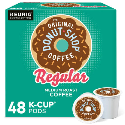 (2 pack) The Original Donut Shop Regular Keurig Single-Serve K-Cup Pods, Medium Roast Coffee, 48 Count