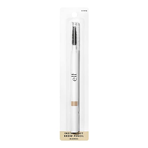 e.l.f, Instant Lift Brow Pencil, Dual-Sided, Precise, Fine Tip, Shapes, Defines, Fills Brows, Contours, Combs, Tames, Blonde, 0.006 Oz