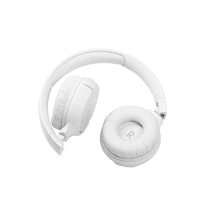 JBL Tune 510BT: Wireless On-Ear Headphones with Purebass Sound - White, Medium