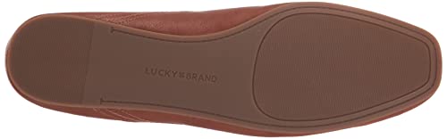 Lucky Brand Women's Alba Ballet Flat, Umber, 8