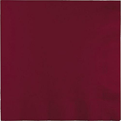 Burgundy Dinner Napkins, 25 Ct