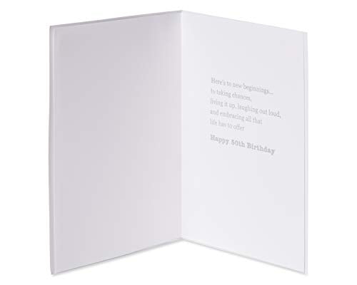 Papyrus 50th Birthday Card (New Beginnings)