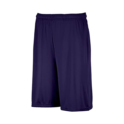 Russell Athletic Boys' Big Dri-Power Performance Short with Pockets, Purple, Large