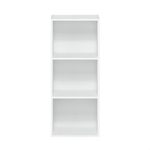 Furinno Luder Bookcase / Book / Storage , 3-Tier, White