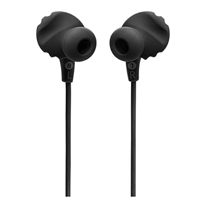 JBL Endurance Run 2 Wired - Waterproof Sport in-Ear Headphones (Black), Small