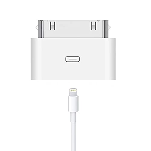 Apple MFi Certified 30-Pin Male to 8-Pin Female Adapter,Lightning to 30 Pin Charging Sync Converter for 30 Pin Docking Stations and More Compatible with iPhone 4 4S,iPad 2 3,iPod Touch