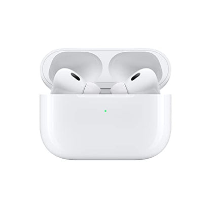 Apple AirPods Pro (2nd Gen) Wireless Earbuds, Up to 2X More Active Noise Cancelling, Adaptive Transparency, Personalized Spatial Audio MagSafe Charging Case (USB-C) Bluetooth Headphones for iPhone