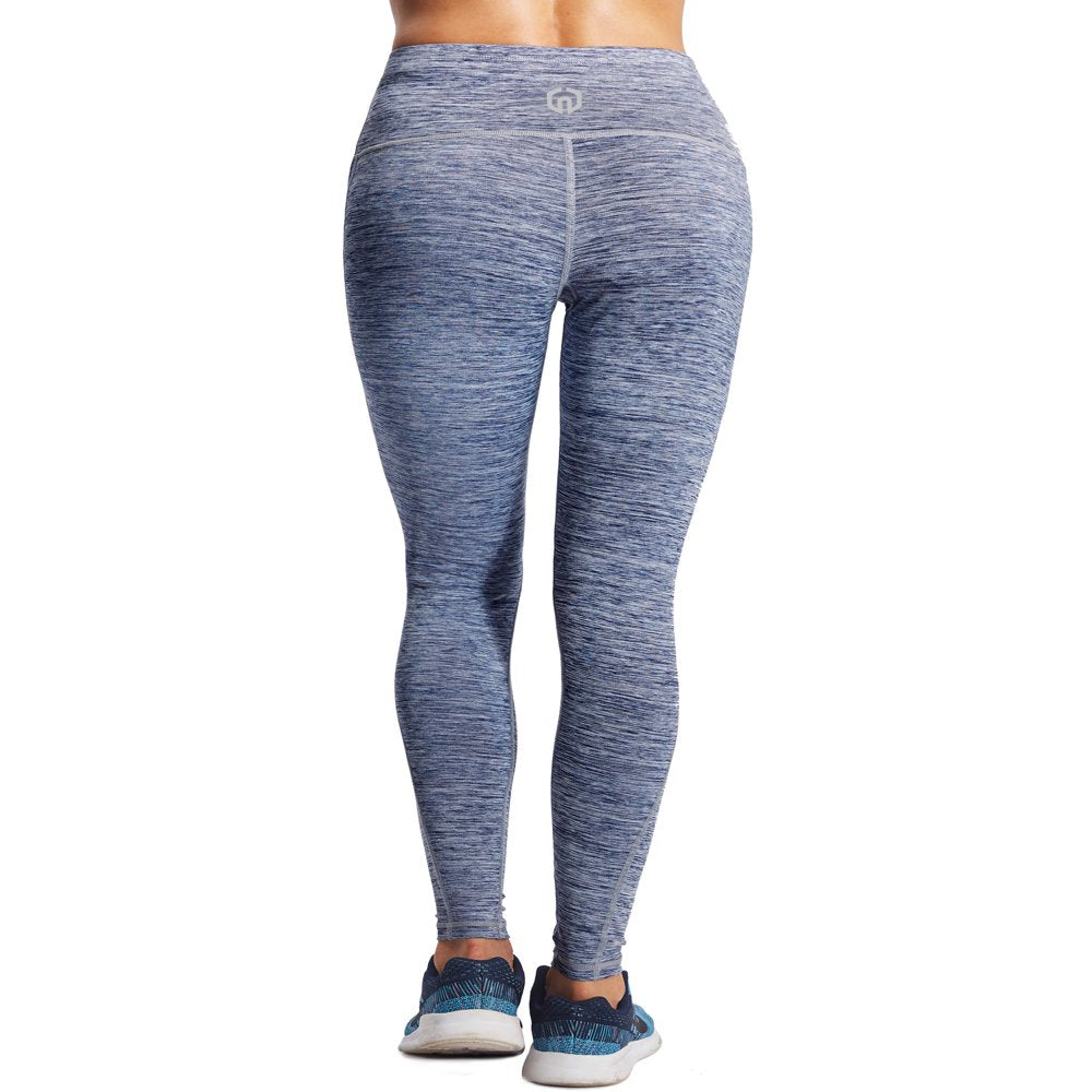 NELEUS Womens Yoga Running Leggings with Pocket Tummy Control High Waist,Black+Gray+NavyBlue,US Size S