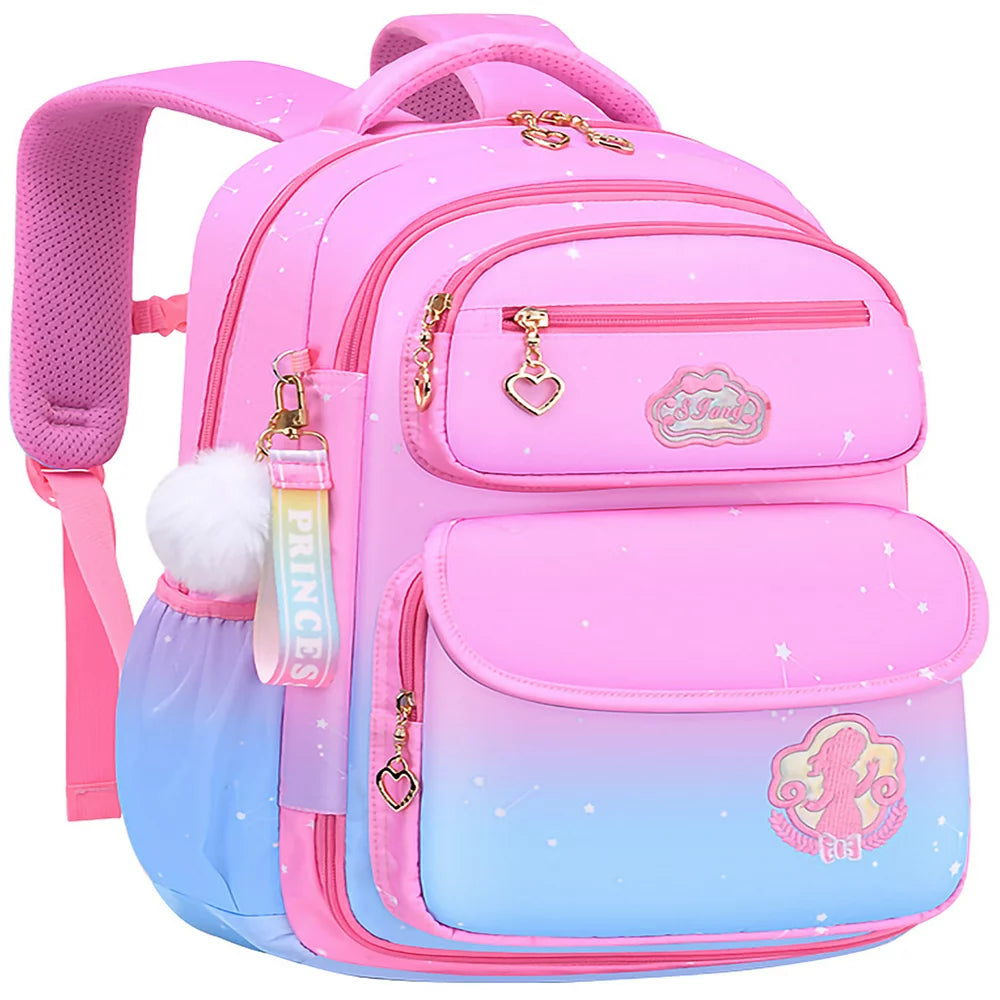 Aursear Pink School Backpacks for Girls, Kids School Bookbag Girls School Bags Gifts