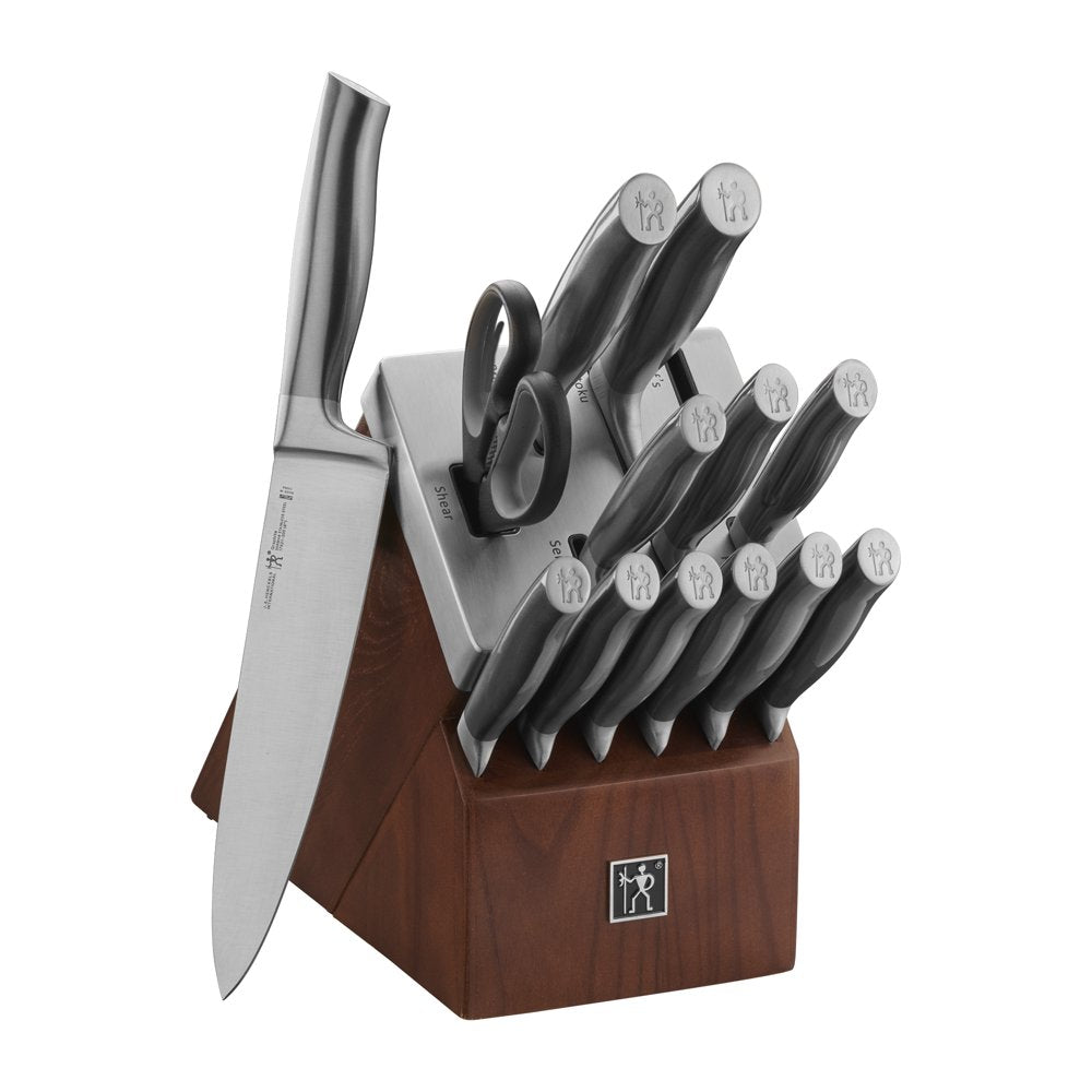 Henckels Graphite 14-Pc Self-Sharpening Block Set - Brown