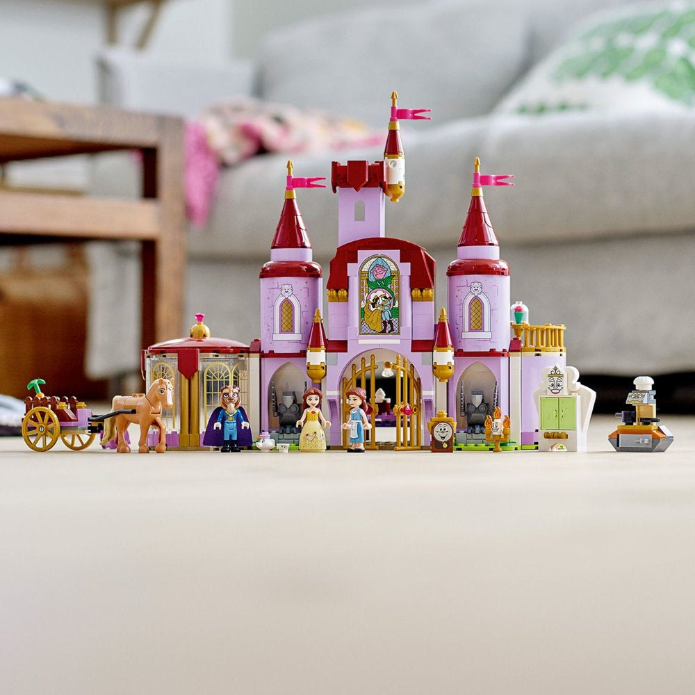 LEGO Disney Belle and the Beast’s Castle 43196 Building Toys from The Beauty and the Beast Movie with Horse Toy, plus Disney Princess & Prince Mini Dolls