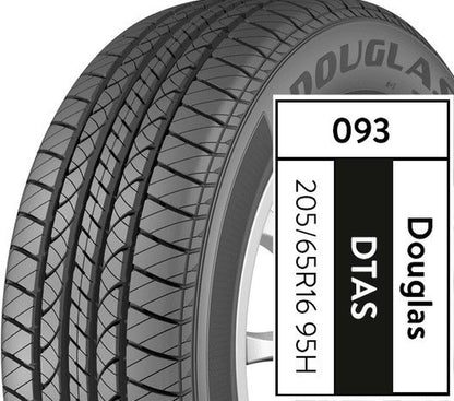 Douglas Touring A/S 205/65R16 95H All-Season Tire