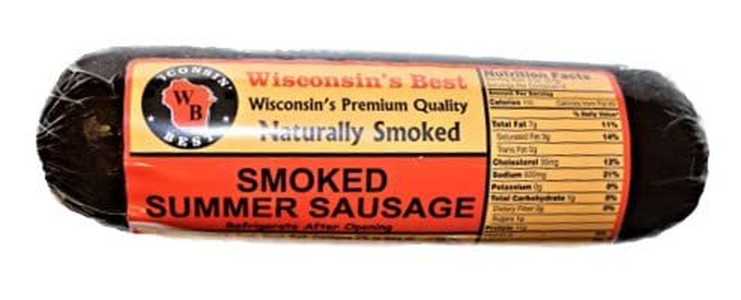 WISCONSIN'S BEST AND WISCONSIN CHEESE COMPANY'S - Specialty Cheese Block Sampler & Sausage Gift Box. 5-4oz. Cheeses, 1-12oz. Summer Sausage. Perfect Birthday Gift, Holiday, Christmas Gifts.