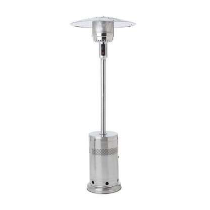 Mainstays 48,000 BTU Propane Gas Outdoor Freestanding Patio Heater, Stainless Steel, MSF328059664030.