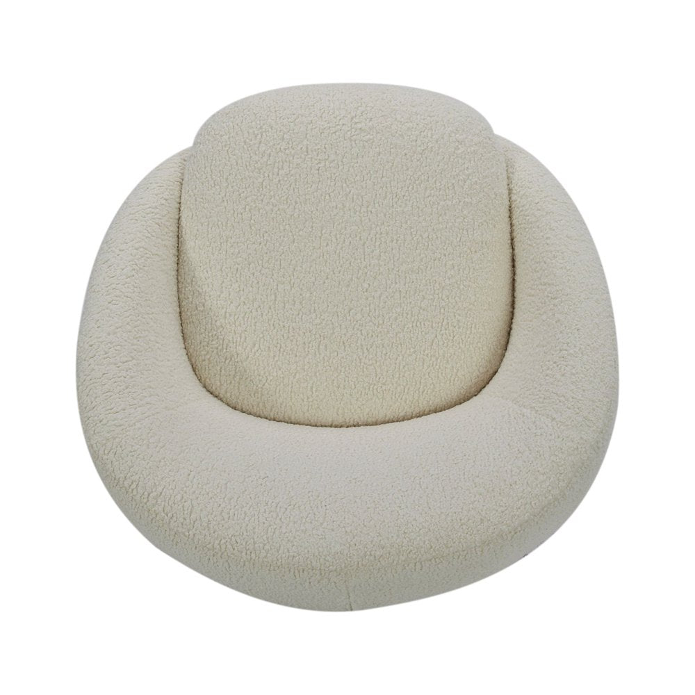 Better Homes and Gardens Mira Swivel Chair, Cream