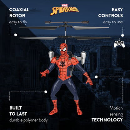 Marvel Spider-Man Flying Figure IR Helicopter