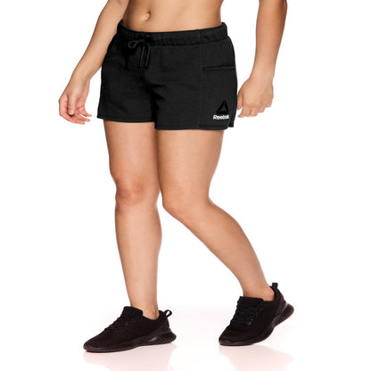 Reebok Womens Ultimate Soft French Terry Shorts with Pockets, Sizes XS-XXXL