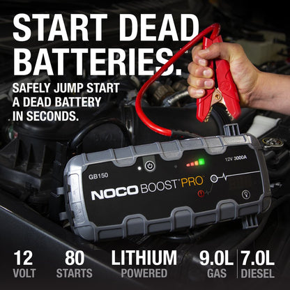 NOCO Boost Pro GB150 3000A 12V UltraSafe Portable Lithium Jump Starter